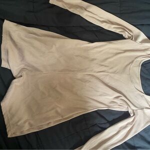 Long Sleeve Beige Top